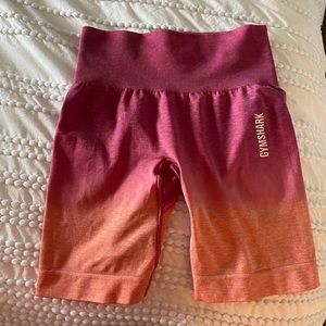 XS gymshark ombré shorts